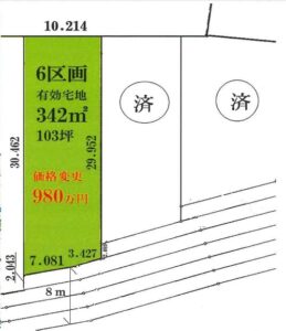 区画図です