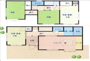 間取り　4LDK南西角地