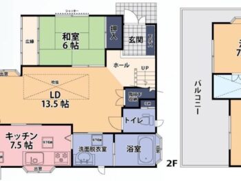 間取り　4LDK＋Sです