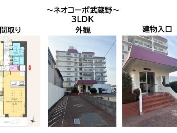 間取り、外観、建物入口