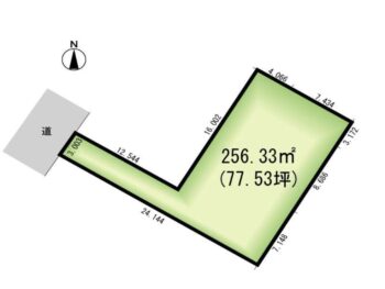 鶴ヶ島市柳戸町　区画図　1,880万円