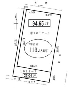埼玉県川越市大字松郷　区画図